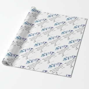 Hiking mountains Universe whispers Welcome Home Wrapping Paper