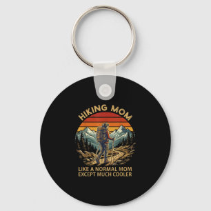 Hiking mum like a normal mum hiker women vintage key ring