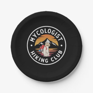Hiking My Cologist Hiking Club Paper Plate