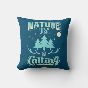 Hiking Nature Is Calling Cushion
