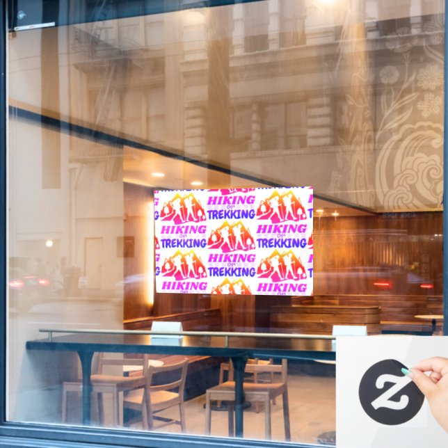 Hiking or Trekking (Cafe Window)