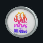 Hiking or Trekking Belt Buckle<br><div class="desc">Calling all outdoor enthusiasts,  adventure seekers,  and nature lovers! Embark on an unforgettable adventure with Hiking or Trekking design,  inspired by the beauty of nature & the spirit of exploration.</div>