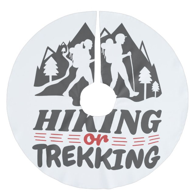Hiking or Trekking Brushed Polyester Tree Skirt (Front)