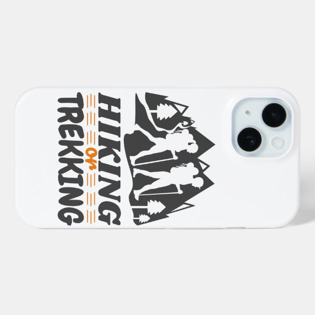 Hiking or Trekking Case-Mate iPhone Case (Back (Horizontal))