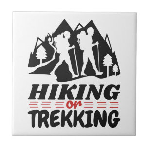 Hiking or Trekking Ceramic Tile