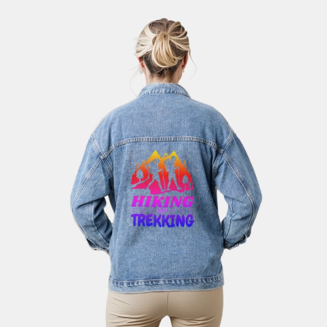 Hiking or Trekking Denim Jacket (Model)