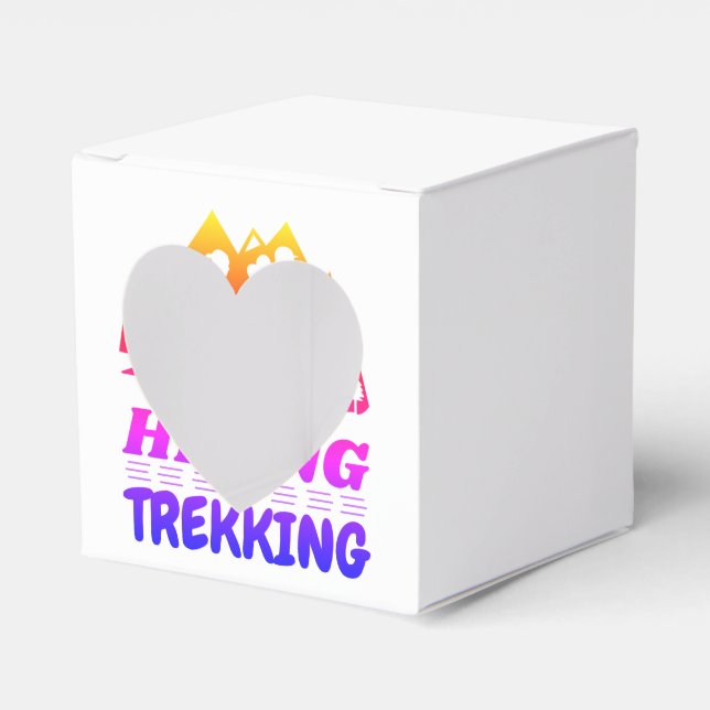Hiking or Trekking Favour Box (Front Side)