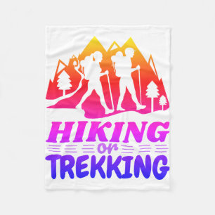 Hiking or Trekking Fleece Blanket
