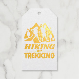 Hiking or Trekking Gift Tags