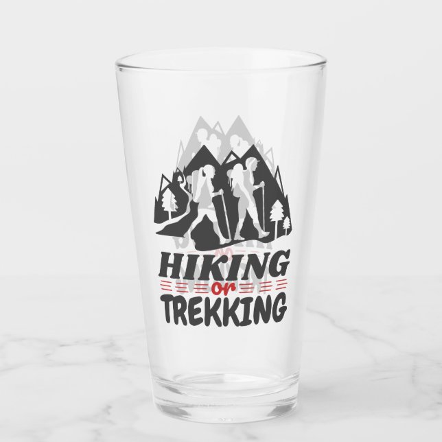 Hiking or Trekking Glass (Front)