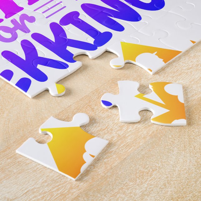 Hiking or Trekking Jigsaw Puzzle (Side)