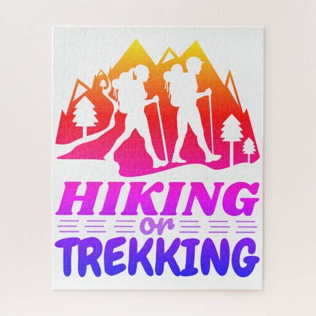 Hiking or Trekking Jigsaw Puzzle (Vertical)