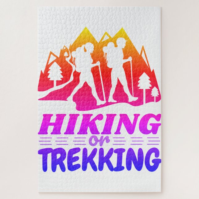 Hiking or Trekking Jigsaw Puzzle (Vertical)