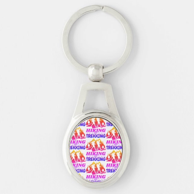 Hiking or Trekking Key Ring (Front)
