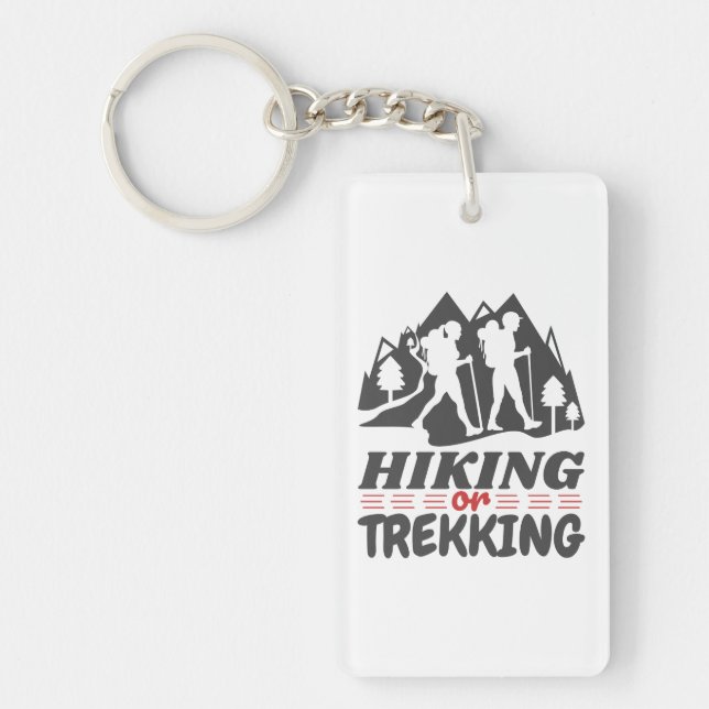 Hiking or Trekking Key Ring (Front)