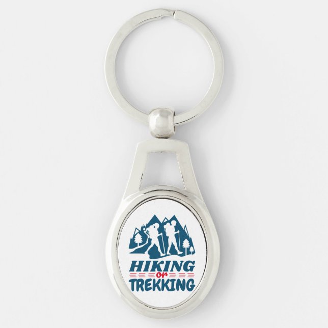 Hiking or Trekking Key Ring (Front)