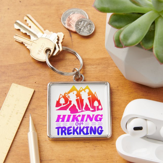 Hiking or Trekking Key Ring (Desk)