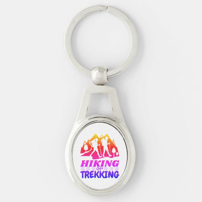 Hiking or Trekking Key Ring (Front)