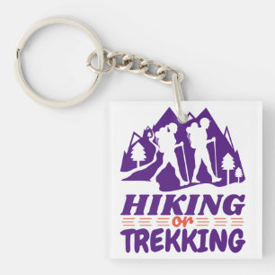 Hiking or Trekking Key Ring