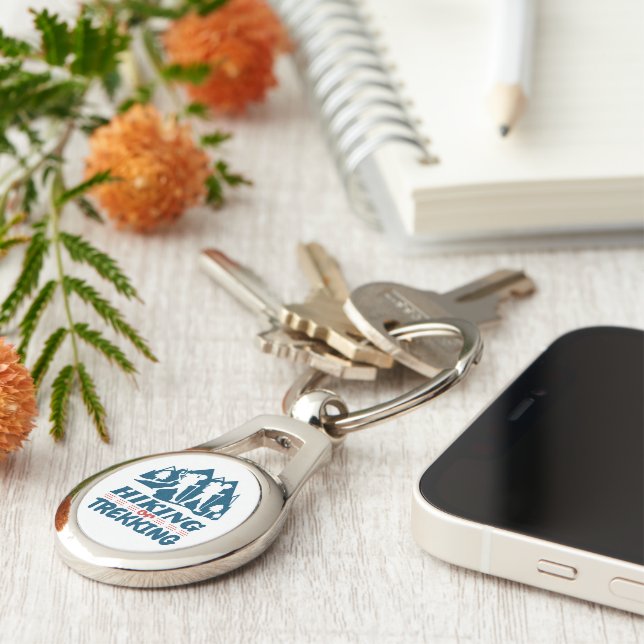 Hiking or Trekking Key Ring (Side)