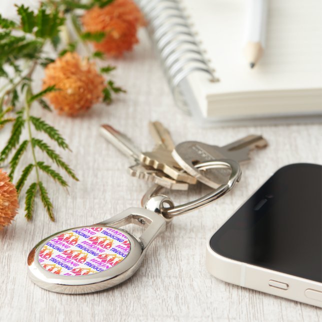 Hiking or Trekking Key Ring (Side)