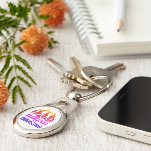 Hiking or Trekking Key Ring (Side)