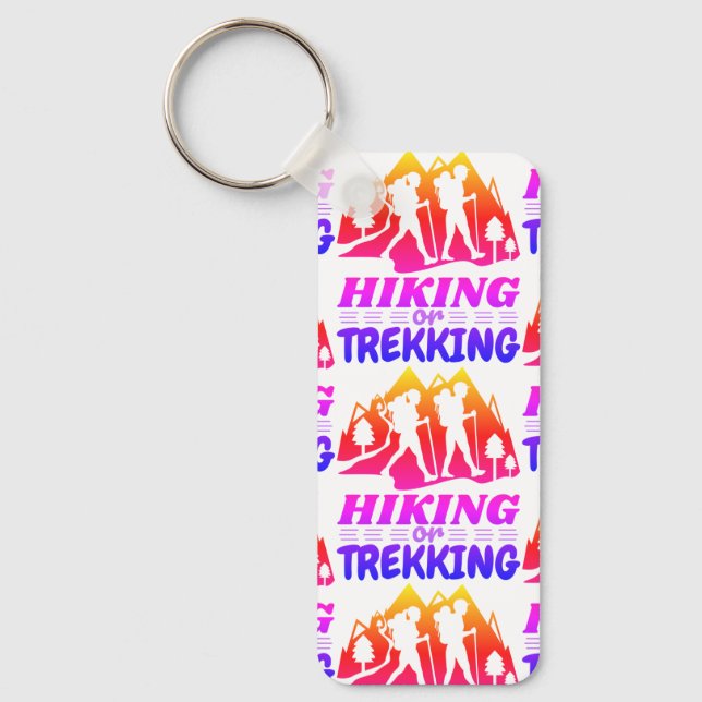 Hiking or Trekking Key Ring (Front)