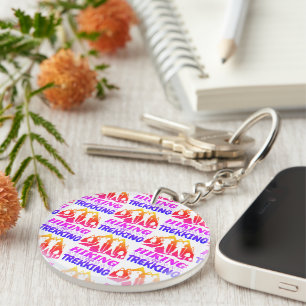 Hiking or Trekking Key Ring