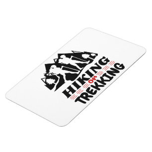 Hiking or Trekking Magnet