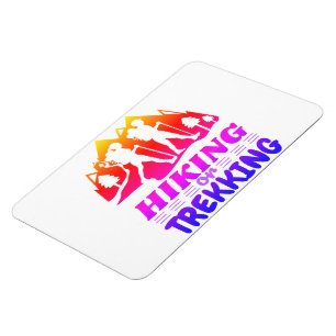 Hiking or Trekking Magnet