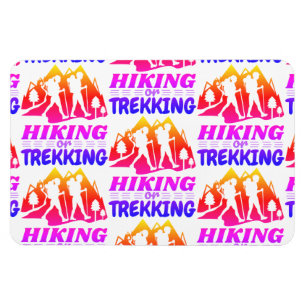 Hiking or Trekking Magnet