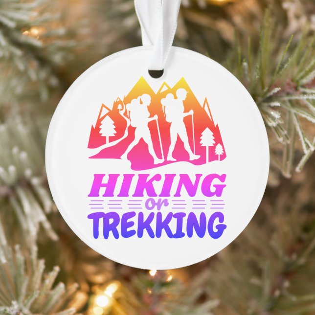 Hiking or Trekking Ornament (Tree)