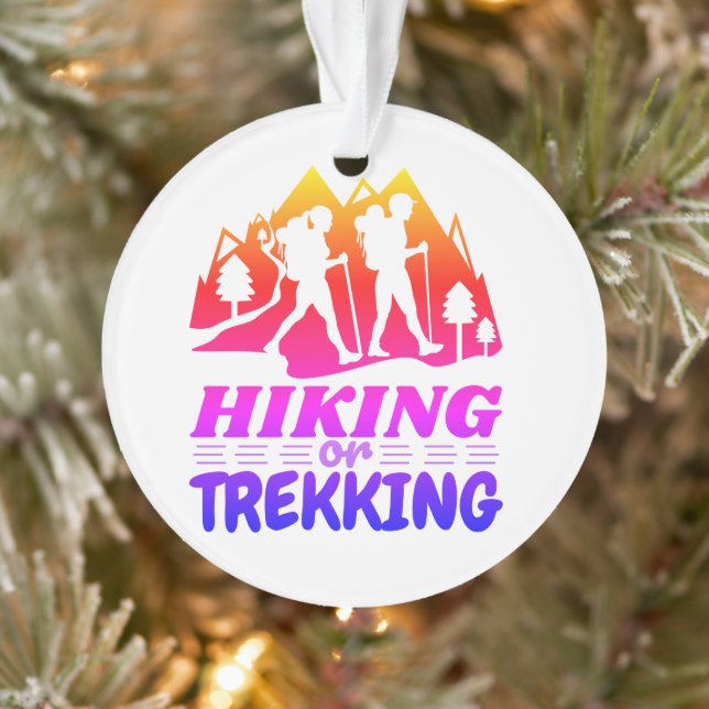 Hiking or Trekking Ornament (Tree)