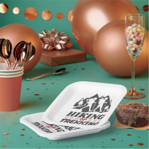 Hiking or Trekking Paper Plate