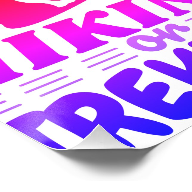 Hiking or Trekking Poster (Corner)