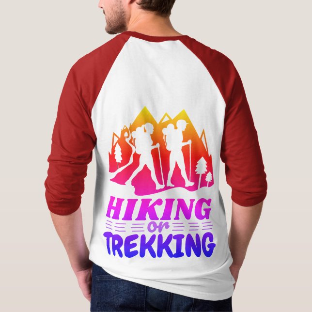 Hiking or Trekking T-Shirt (Back)