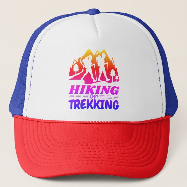 Hiking or Trekking Trucker Hat (Front)