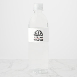 Hiking or Trekking Water Bottle Label