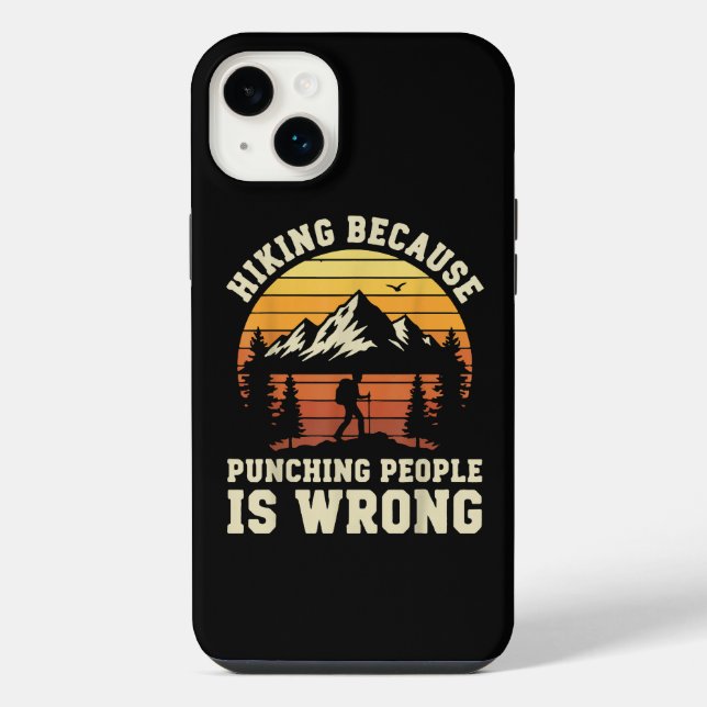 Hiking Outdoor Funny Hiker iPhone Case (Back)
