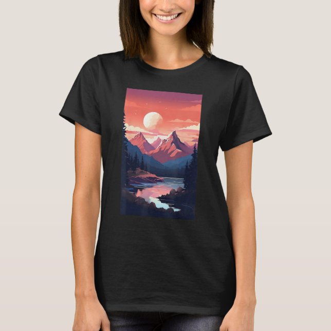 Hiking outdoor mountain T-Shirt (Front)