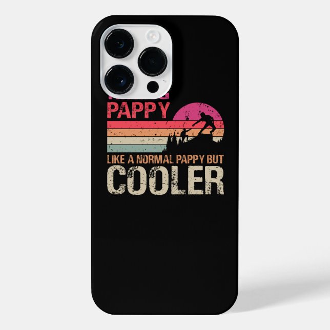 Hiking Pappy Like A Normal Pappy But Cooler Trekki iPhone Case (Back)