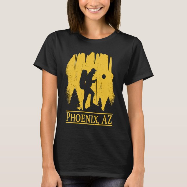 Hiking Phoenix Arizona US State Hiker Trip Souveni T-Shirt (Front)