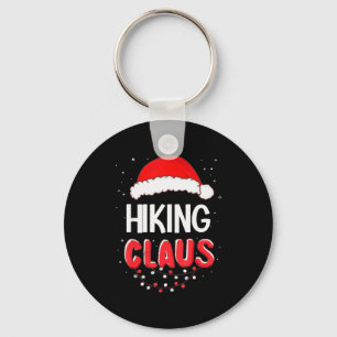 Hiking Santa Claus Christmas Matching Costume  Key Ring