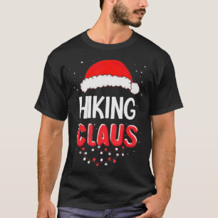 Hiking Santa Claus Christmas Matching Costume  T-Shirt