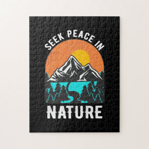 Hiking Seek Peace In Nature Jigsaw Puzzle