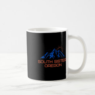 Hiking South Sister Oregon Mountain Climbing Tee F Coffee Mug