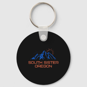 Hiking South Sister Oregon Mountain Climbing Tee F Key Ring