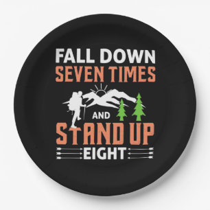 Hiking Stand Up Eight Paper Plate