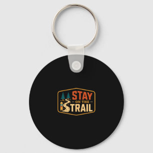 Hiking stay on the trail mountain trekking outdoor key ring