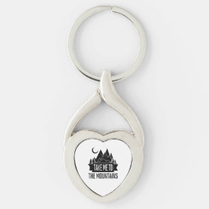 Hiking - Take Me To The Mountains Key Ring